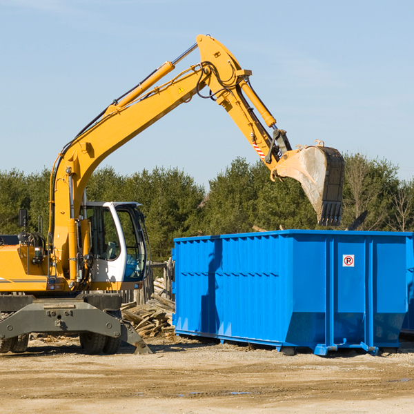 what size residential dumpster rentals are available in Oak Vale